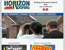 Tablet Screenshot of horizonroofing.com